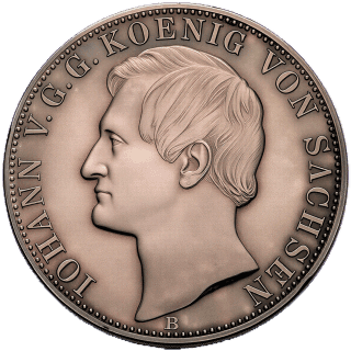 Saxony Saxony 2 vereinsthaler, 1861 coin 1