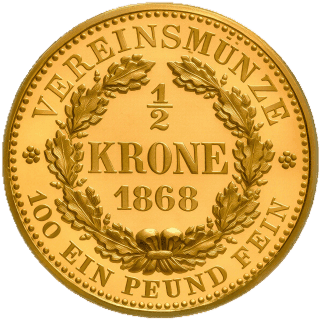 Saxony Saxony ½ krone, 1857-1870 coin 2