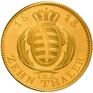Saxony Saxony 10 thaler, 1818 coin 2