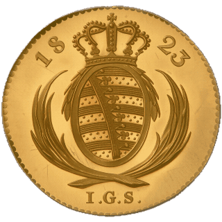 Saxony Saxony 1 ducat, 1823 coin 2