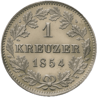 Württemberg Württemberg 1 kreuzer, 1842-1857 coin 2
