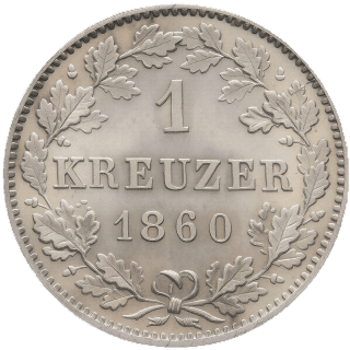 Württemberg Württemberg 1 kreuzer, 1857-1864 coin 2
