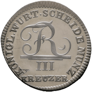 Württemberg Württemberg 3 kreuzer, 1806 coin 1