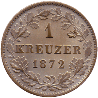 Württemberg Württemberg 1 kreuzer, 1865-1873 coin 2