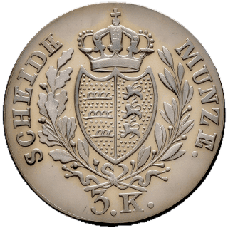 Württemberg Württemberg 3 kreuzer, 1826-1837 coin 2