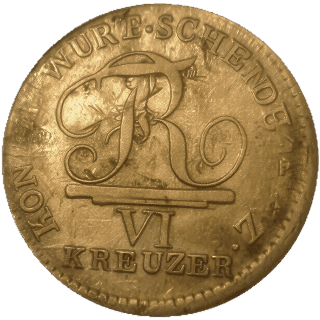 Württemberg Württemberg 6 kreuzer, 1806 coin 1
