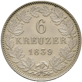 Württemberg Württemberg 6 kreuzer, 1838-1842 coin 2