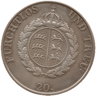 Württemberg Württemberg 20 kreuzer, 1823 coin 2