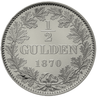 Württemberg Württemberg ½ gulden, 1868-1871 coin 2