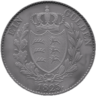 Württemberg Württemberg 1 gulden, 1825 coin 2