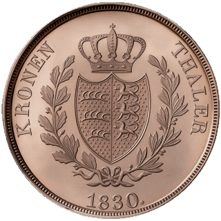 Württemberg Württemberg 1 thaler, 1825-1833 coin 2