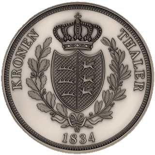 Württemberg Württemberg 1 thaler, 1834-1837 coin 2