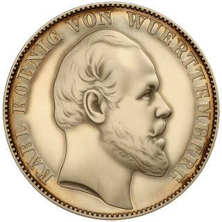 Württemberg Württemberg 1 vereinsthaler, 1865 coin 1
