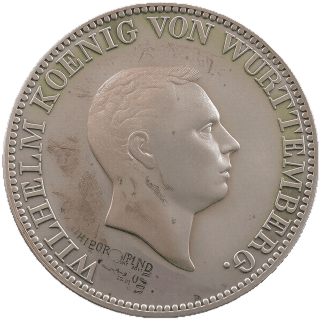 Württemberg Württemberg 2 gulden, 1824 coin 1