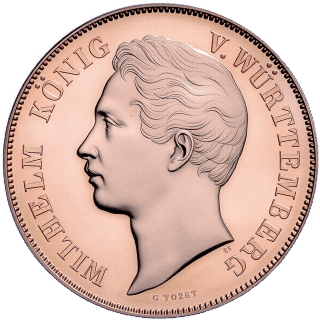 Württemberg Württemberg 2 gulden, 1845-1856 coin 1