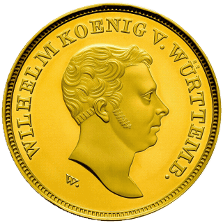 Württemberg Württemberg 10 gulden, 1824-1825 coin 1