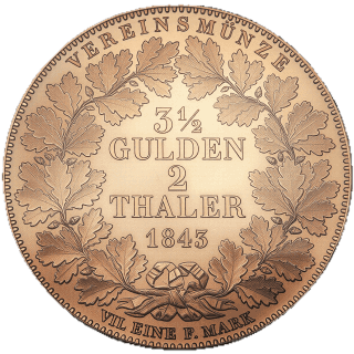 Württemberg Württemberg 2 thaler, 1840-1855 coin 2