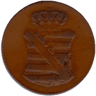 Saxony Saxony 1 pfennig, 1825 coin 1
