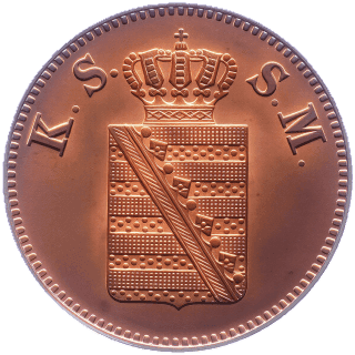 Saxony Saxony 1 pfennig, 1841-1854 coin 1