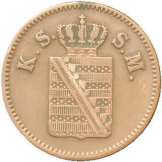Saxony Saxony 1 pfennig, 1861 coin 1