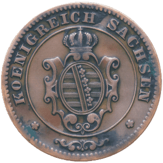 Saxony Saxony 1 pfennig, 1862-1873 coin 1