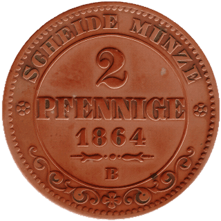Saxony Saxony 2 pfennig, 1862-1873 coin 2