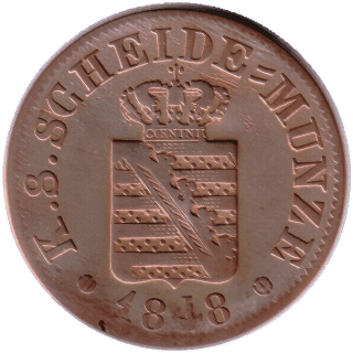 Saxony Saxony ½ neugroschen, 1841-1856 coin 1