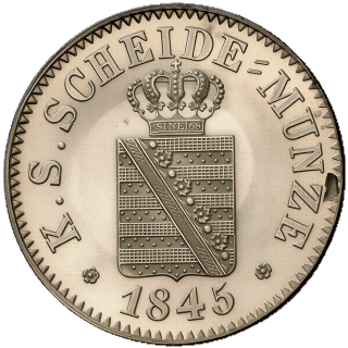 Saxony Saxony 1 neugroschen, 1841-1856 coin 1