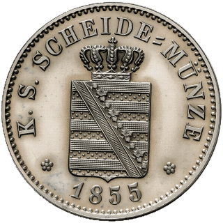 Saxony Saxony 2 neugroschen, 1841-1856 coin 1