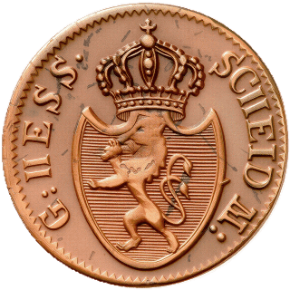 Hessen-Darmstadt Hessen-Darmstadt ½ kreuzer, 1809-1817 coin 1