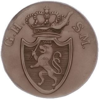 Hessen-Darmstadt Hessen-Darmstadt ½ kreuzer, 1817 coin 1