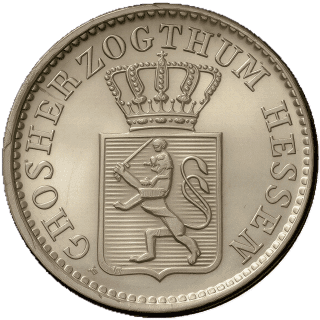 Hessen-Darmstadt Hessen-Darmstadt 1 kreuzer, 1848-1856 coin 1