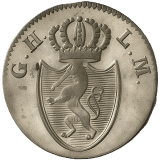 Hessen-Darmstadt Hessen-Darmstadt 3 kreuzer, 1817 coin 1