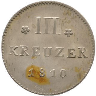 Hessen-Darmstadt Hessen-Darmstadt 3 kreuzer, 1808-1810 coin 2