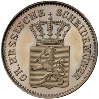 Hessen-Darmstadt Hessen-Darmstadt 3 kreuzer, 1864-1867 coin 1
