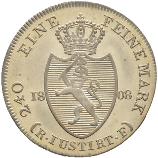 Hessen-Darmstadt Hessen-Darmstadt 5 kreuzer, 1808 coin 2