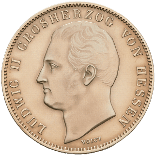 Hessen-Darmstadt Hessen-Darmstadt ½ gulden, 1838-1846 coin 1