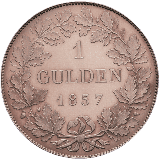 Hessen-Darmstadt Hessen-Darmstadt 1 gulden, 1837 coin 2
