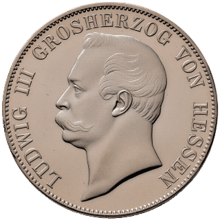 Hessen-Darmstadt Hessen-Darmstadt 1 vereinsthaler, 1857-1871 coin 1