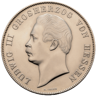 Hessen-Darmstadt Hessen-Darmstadt 2 gulden, 1848-1856 coin 1