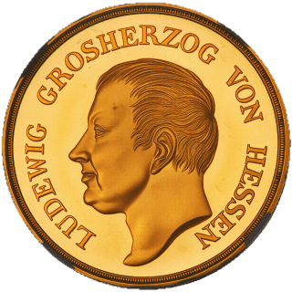 Hessen-Darmstadt Hessen-Darmstadt 10 gulden, 1826-1827 coin 1