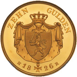 Hessen-Darmstadt Hessen-Darmstadt 10 gulden, 1826-1827 coin 2