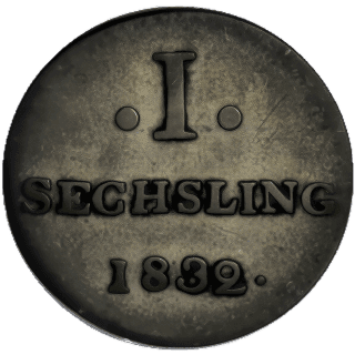 Hamburg Hamburg 1 sechsling, 1832 coin 2