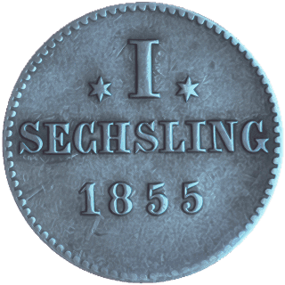 Hamburg Hamburg 1 sechsling, 1855 coin 2