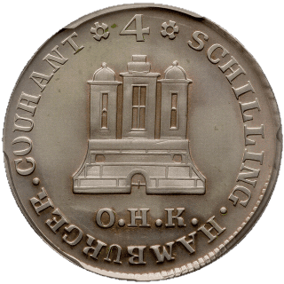 Hamburg Hamburg 4 schilling, 1797 coin 1