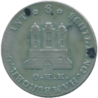 Hamburg Hamburg 8 schilling, 1797 coin 1