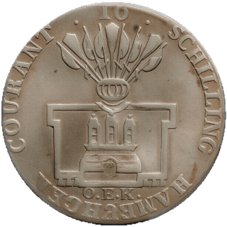 Hamburg Hamburg 16 schilling, 1789 coin 1