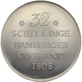 Hamburg Hamburg 32 schilling, 1808 coin 2