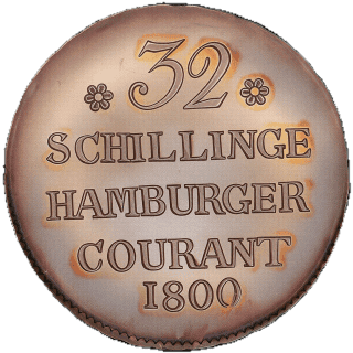 Hamburg Hamburg 32 schilling, 1809 coin 2