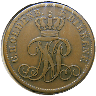 Oldenburg-Birkenfeld Oldenburg-Birkenfeld 3 pfennig, 1858 coin 1